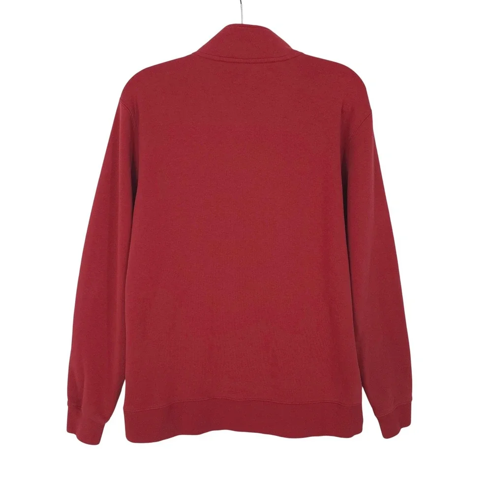 Jordan Oklahoma Sooners Quarter Zip Pullover Mens Large Crimson Red OJJW-69W